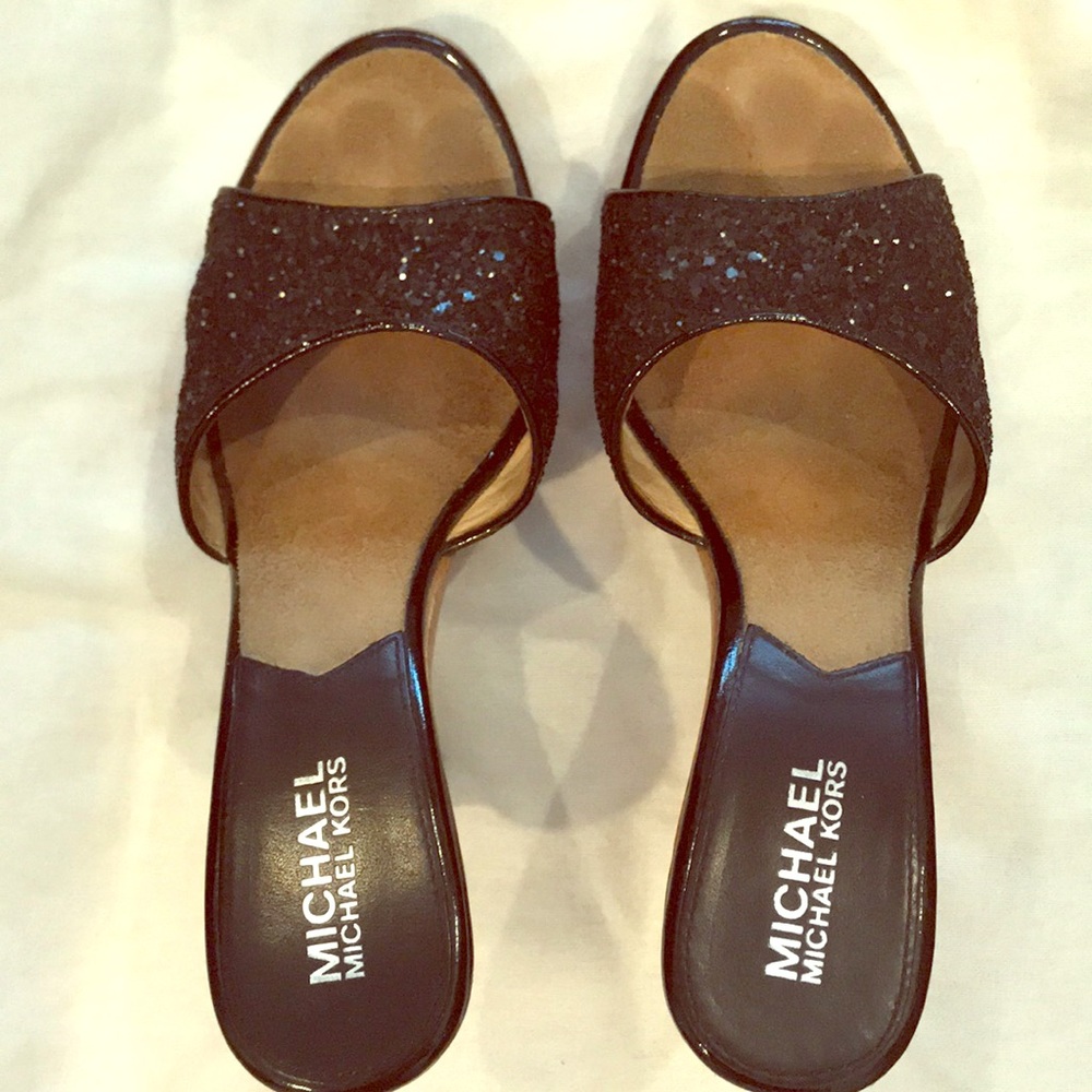 Michael Kors glittery heels 👠